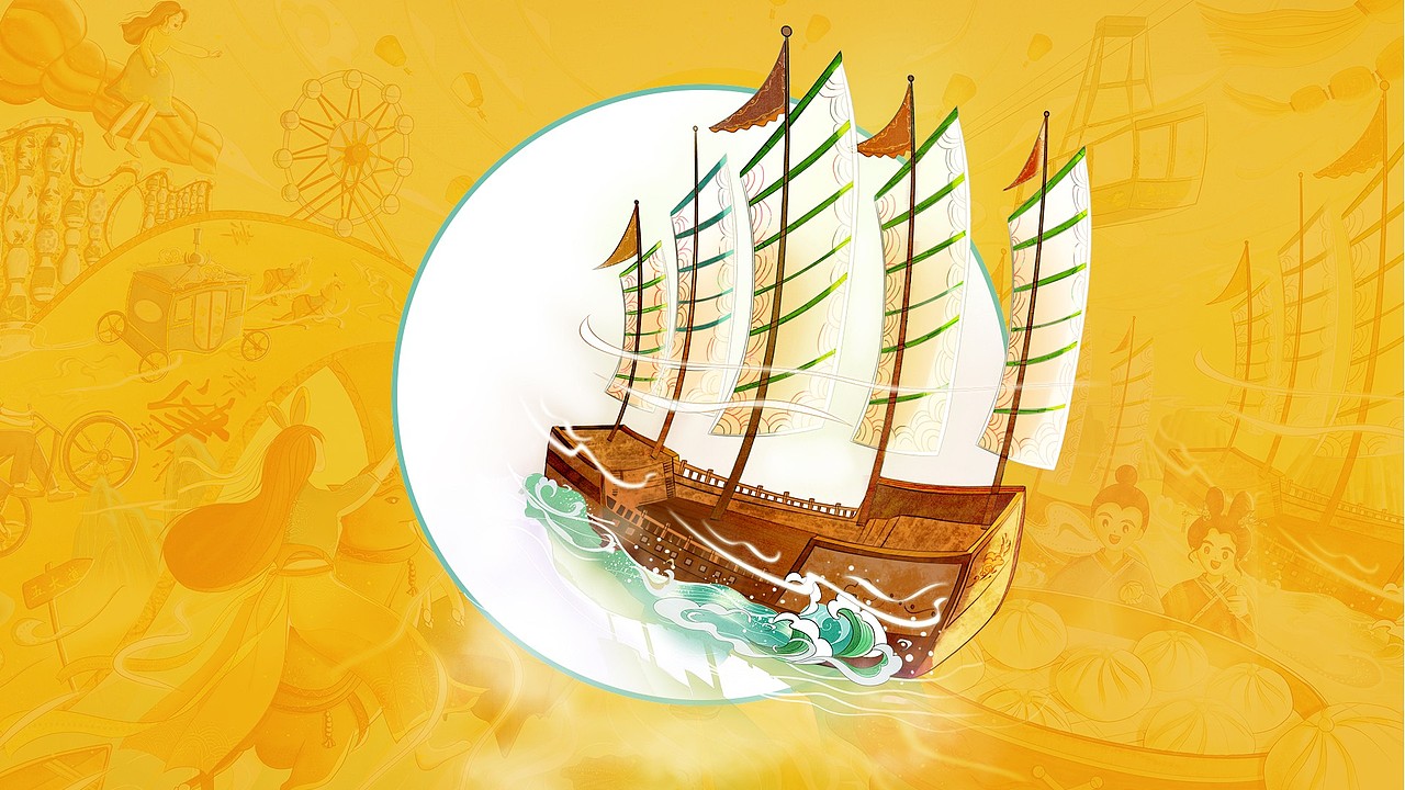 国风城市插画KV | 天津