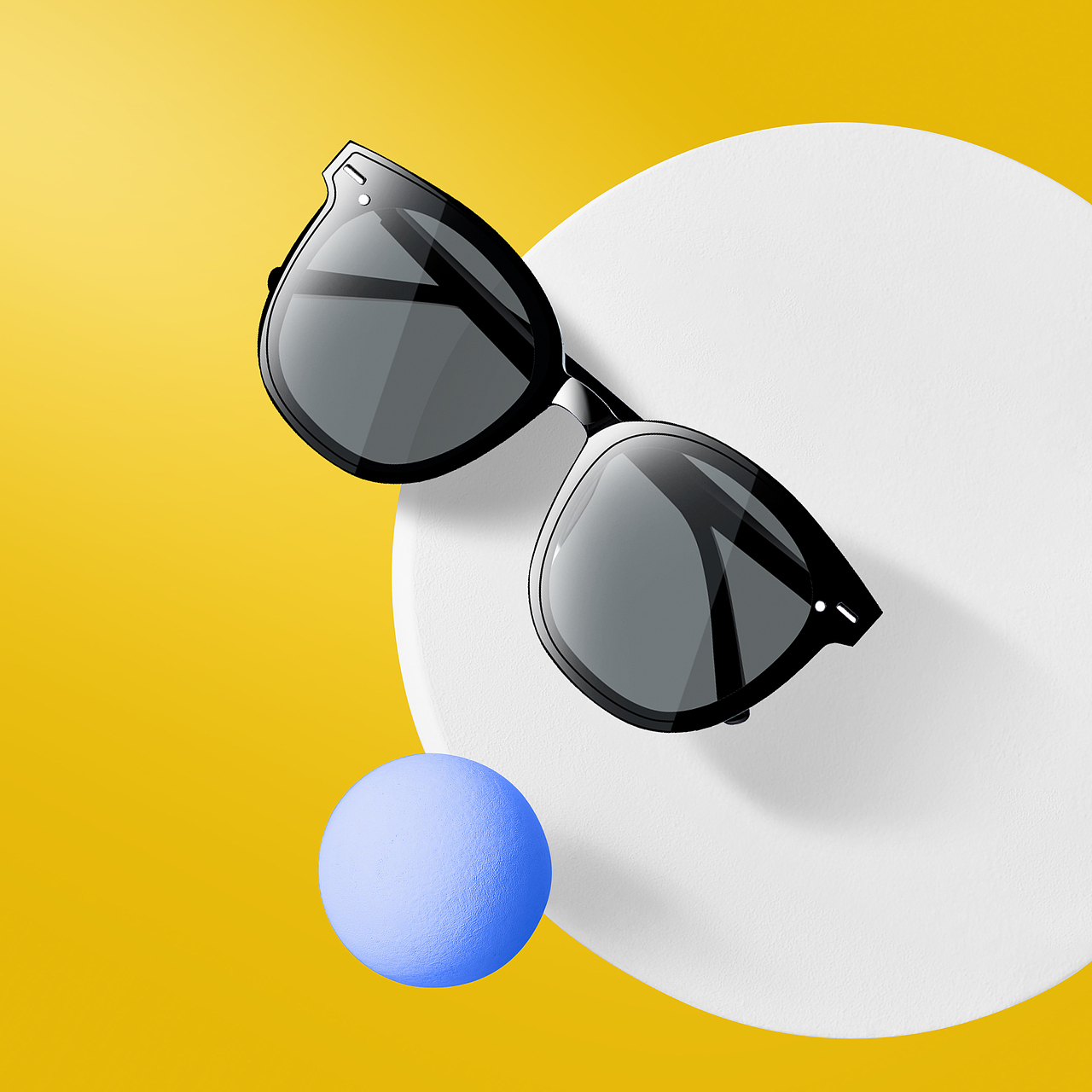 墨镜摄影丨GENTLE MONSTER✖蕉下折叠眼镜（图ZMzAwNjQ4MTE2） - 产品摄影 - 站酷设计师斑驳视觉原创素材 - 站酷ZCOOL