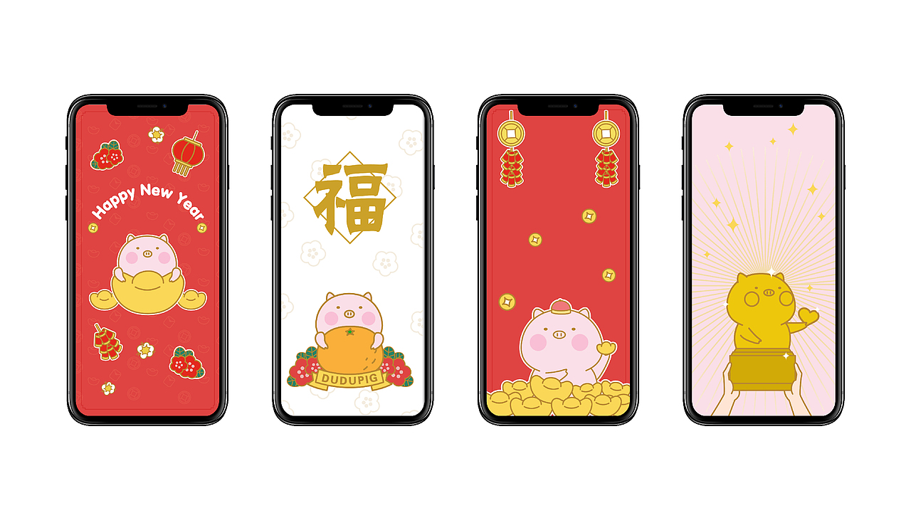 嘟嘟居过大年春节表情包壁纸
