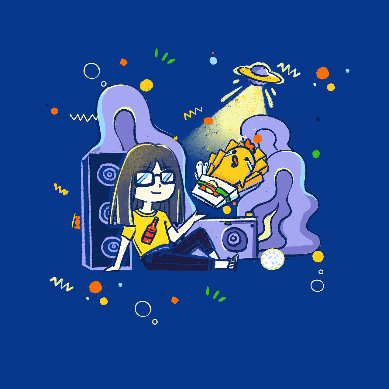 TUBORG TEAM人物相册插图（图ZMTkzMzk3MDUy） - 商业插画 - 站酷设计师法海过海原创素材 - 站酷ZCOOL