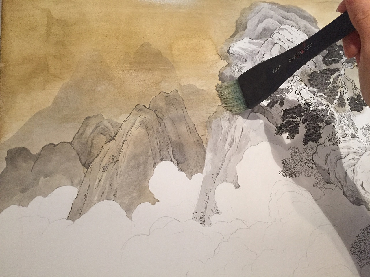 集古斋－回忆 水彩过程（图ZNDIyMzUwODg=） - 商业插画 - 站酷设计师正牌梦游兔原创素材 - 站酷ZCOOL
