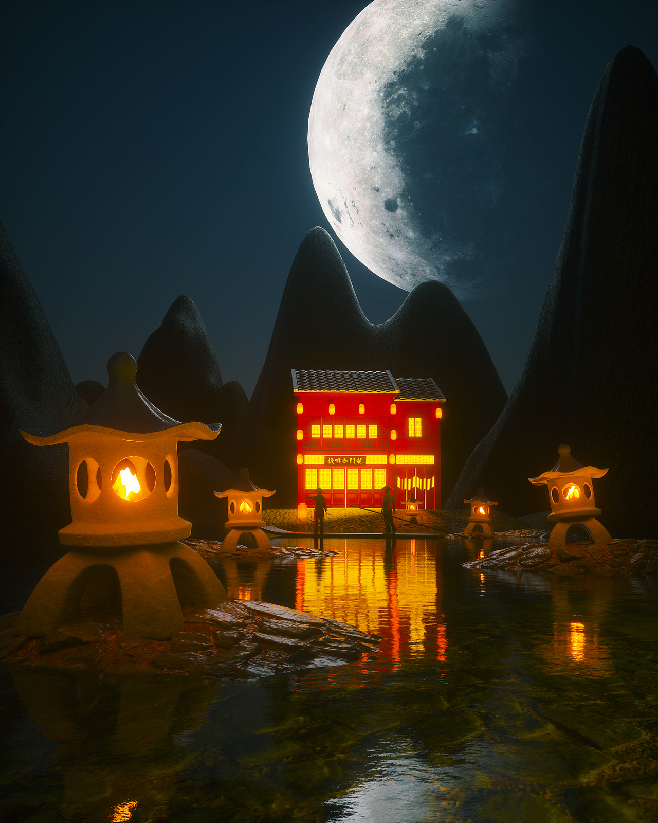 龙门咖啡店（图ZMTQwODUwNzQ4） - 场景 - 站酷设计师Penglin1213原创素材 - 站酷ZCOOL