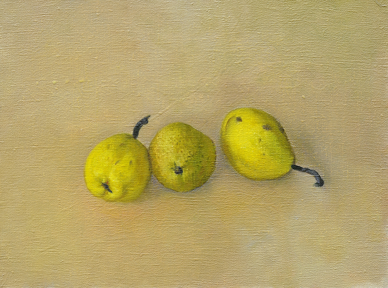 油画静物油画手绘梨