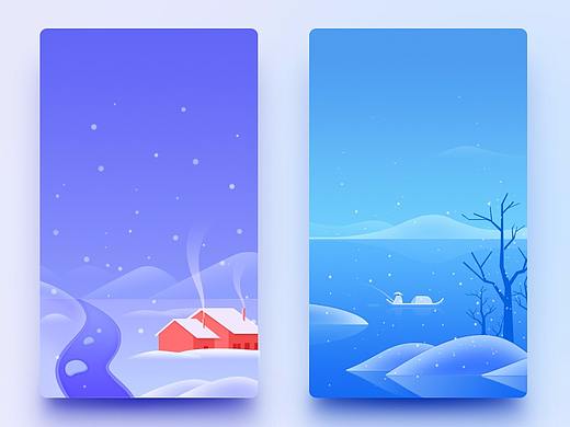 渐变插画练习，临摹作品，感谢原作！