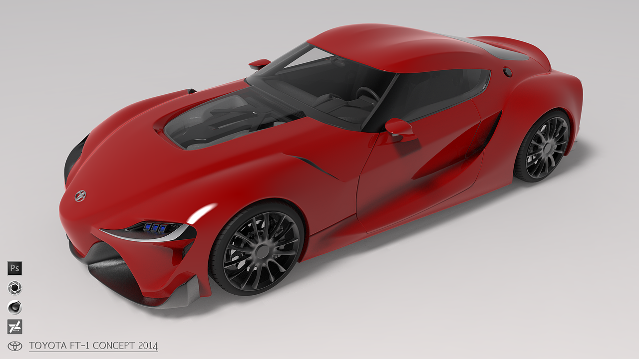 Toyota FT-1 concept 2014 渲染