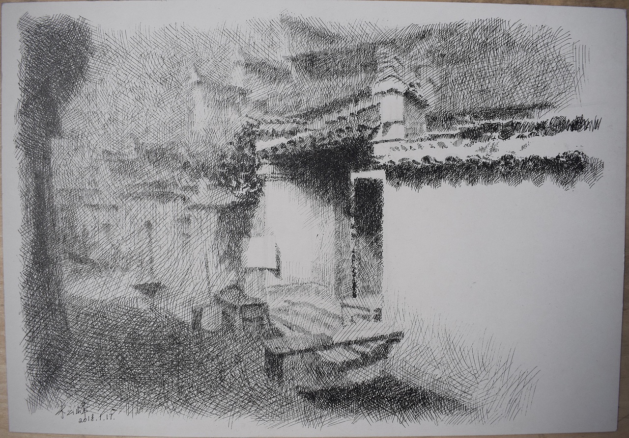 这些年画的一些钢笔画（图ZMTE2MDE4ODIw） - 绘画 - 站酷设计师go朱云峰1原创素材 - 站酷ZCOOL