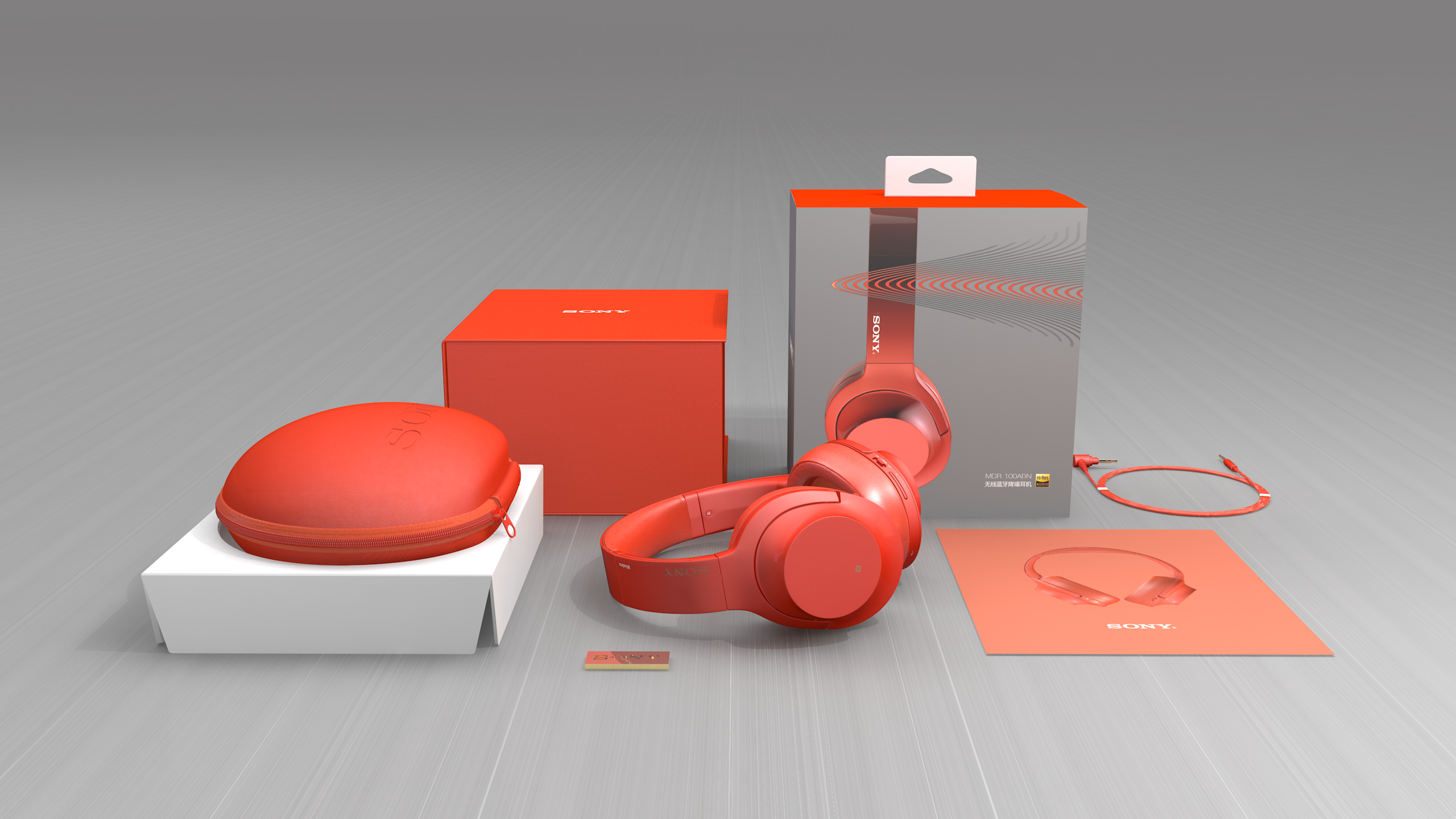 索尼耳机-c4d建模渲染[仅供学习]|工业/产品|电子产品|月半示耳