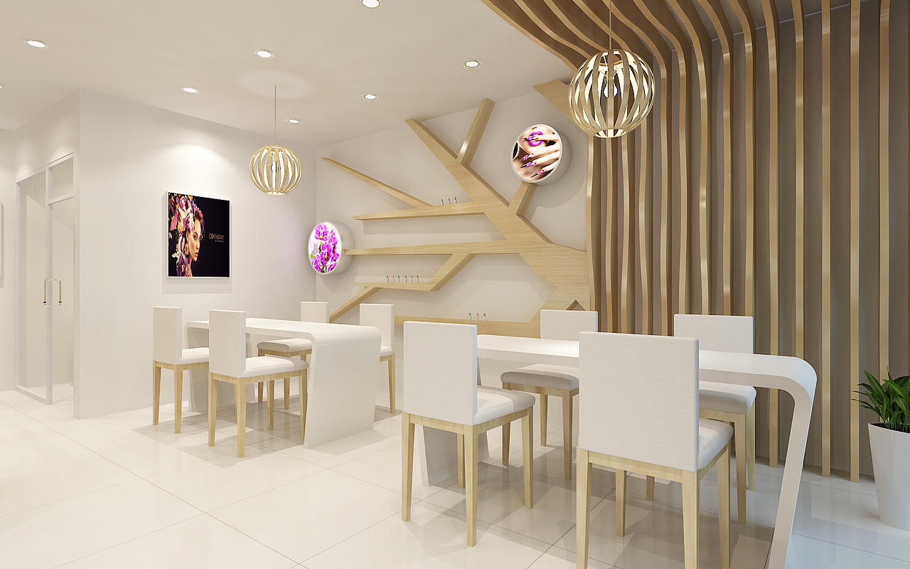 美甲形象店空间设计（图ZNzg0MjcwMjg=） - 家装设计 - 站酷设计师专业化妆品设计原创素材 - 站酷ZCOOL