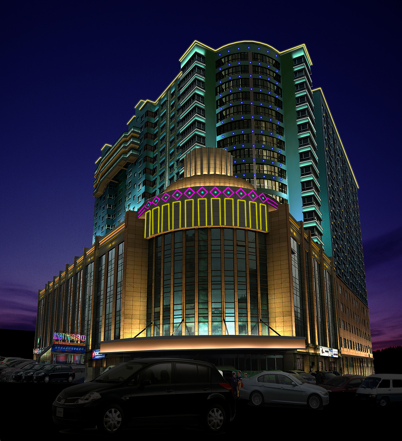 夜景灯光设计（图ZMTI5MTk4MTEy） - 景观设计 - 站酷设计师霍尼玛原创素材 - 站酷ZCOOL