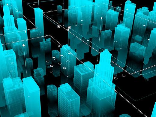 C4D科技感建筑场景