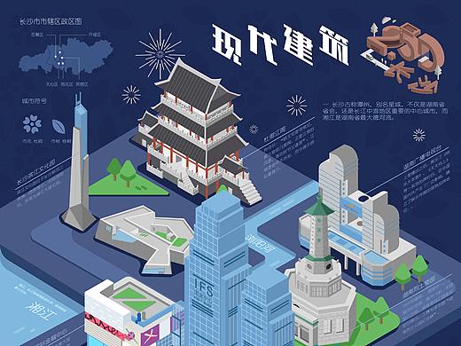2.5D长沙信息图表设计 infographic poster