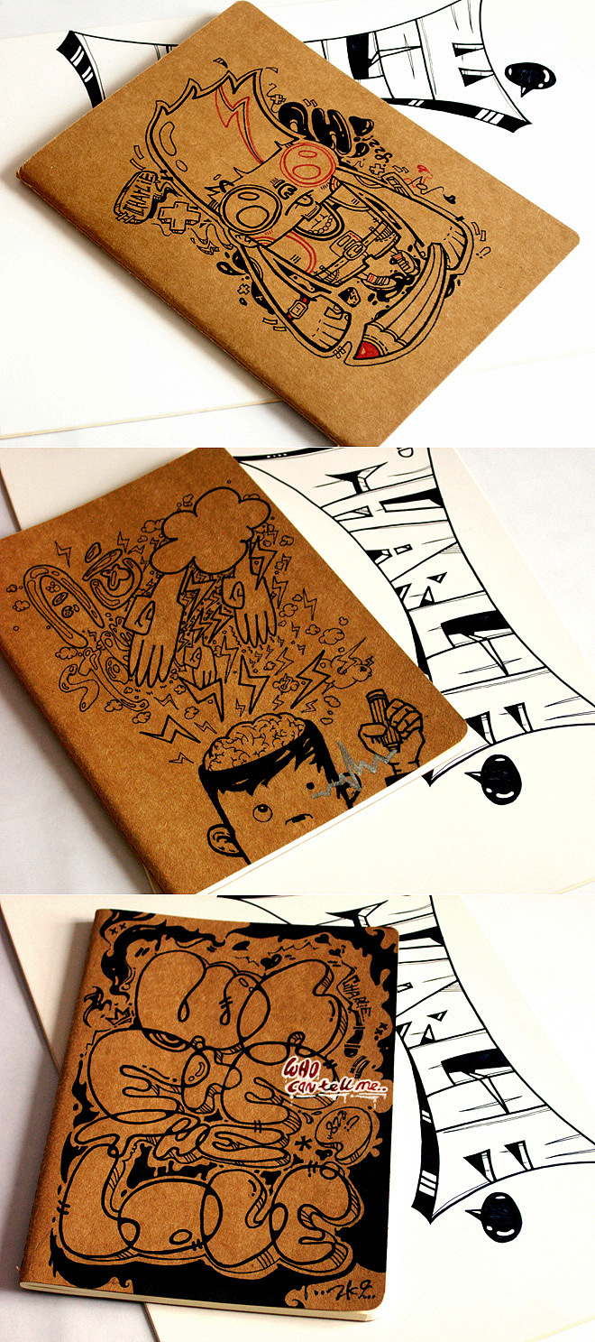 1年多休息时候画的一批本子封皮.