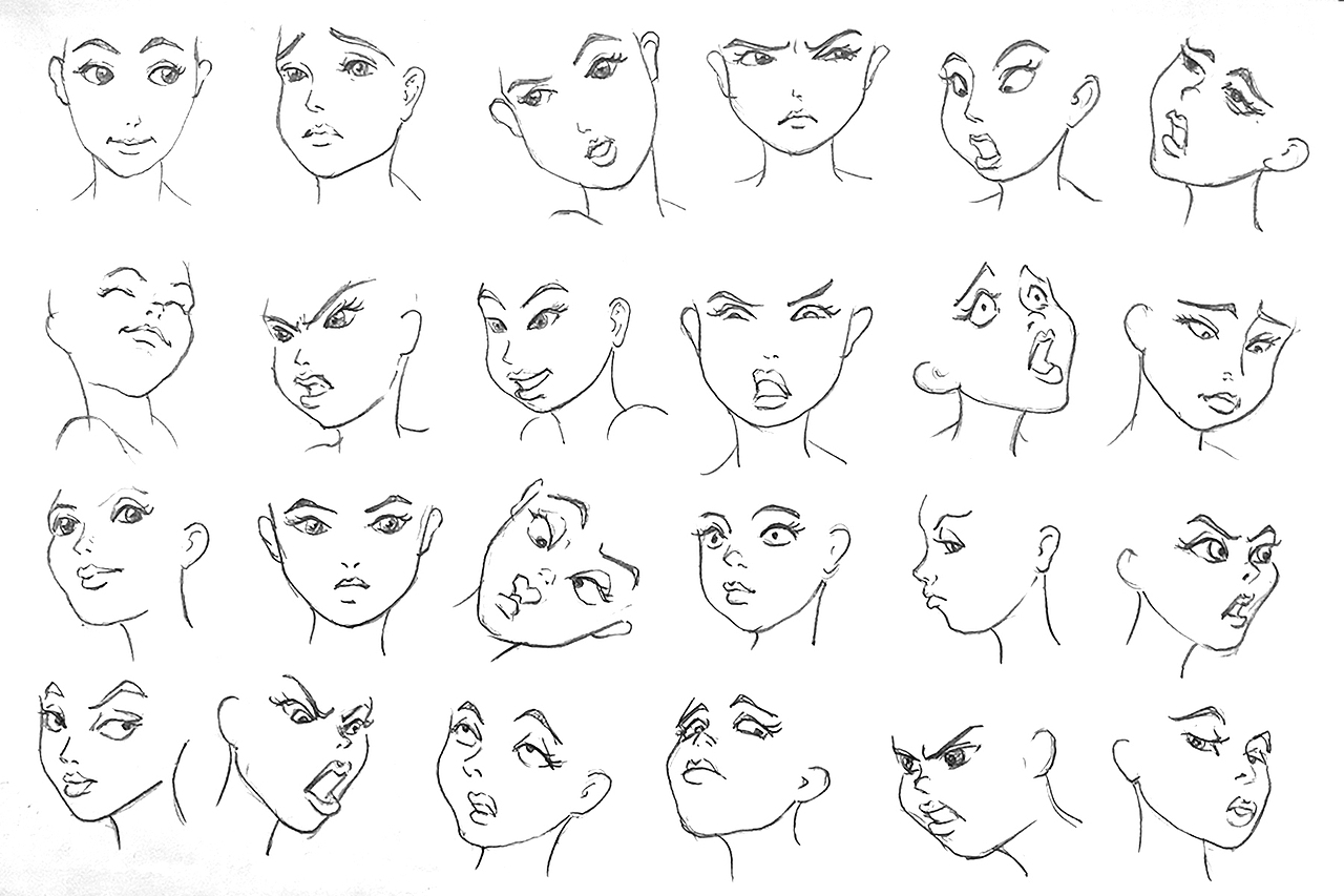 卡通人物表情（图ZMTc3NTg3MDUy） - 动画片 - 站酷设计师庄子腾原创素材 - 站酷ZCOOL