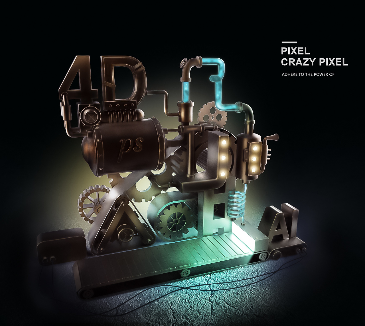 c4d机械字体最后一发