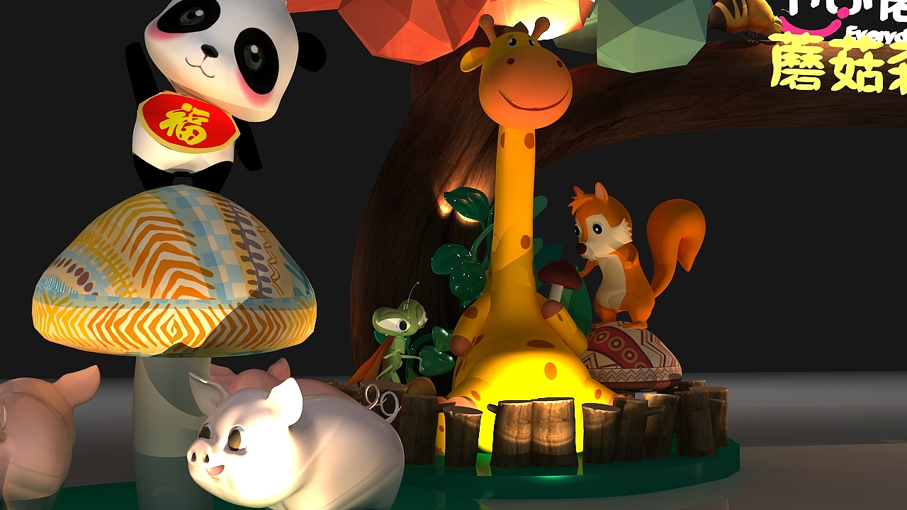 一组门头美陈（图ZMTU1MDAzNzQ4） - 其他三维 - 站酷设计师小文sama原创素材 - 站酷ZCOOL