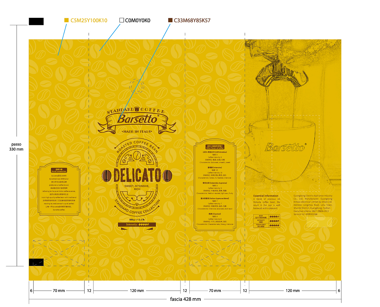 包装系列 -- 一款复古的咖啡豆包装