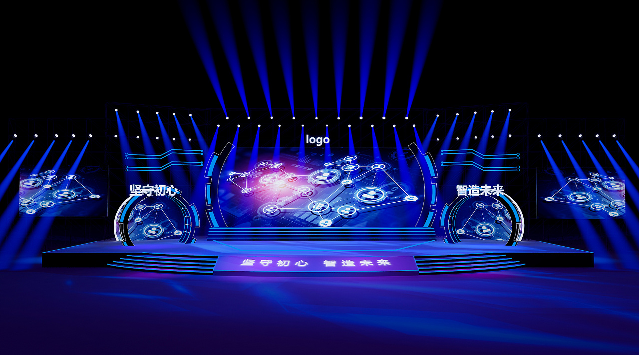 舞美活动科技舞台设计|空间|舞台美术|风与叶子123 - 原创作品 - 站酷