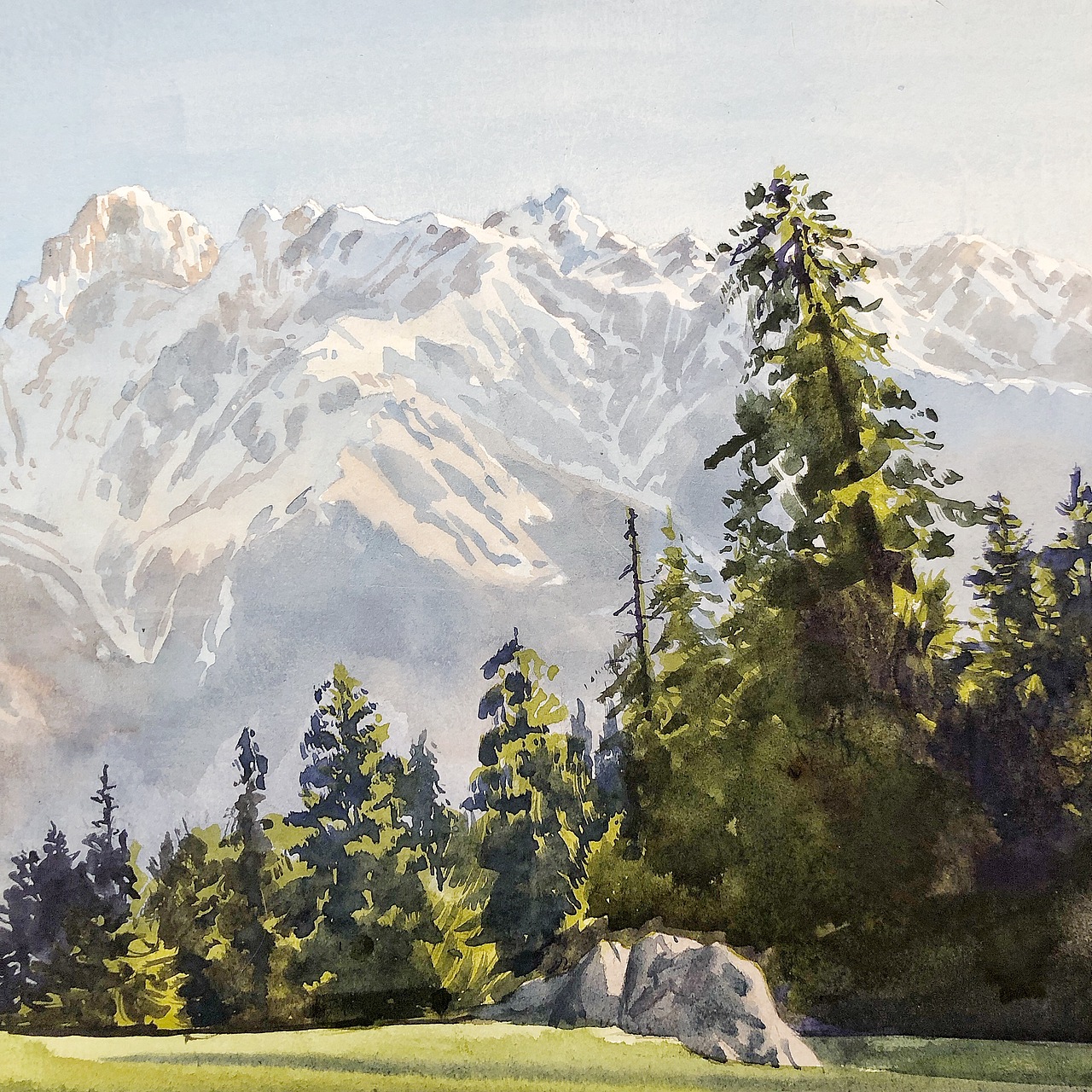 水彩风景绘制（图ZMTc4NDY2Mzg4） - 创作习作 - 站酷设计师北川大叔原创素材 - 站酷ZCOOL