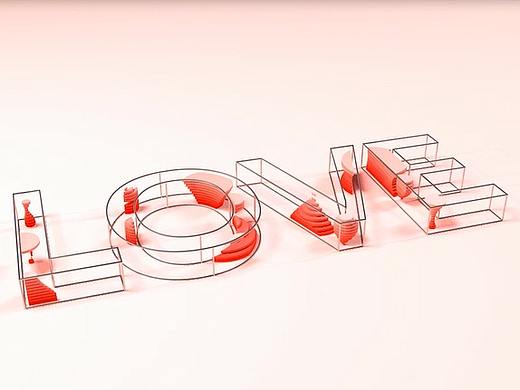 LOVE 字体效果