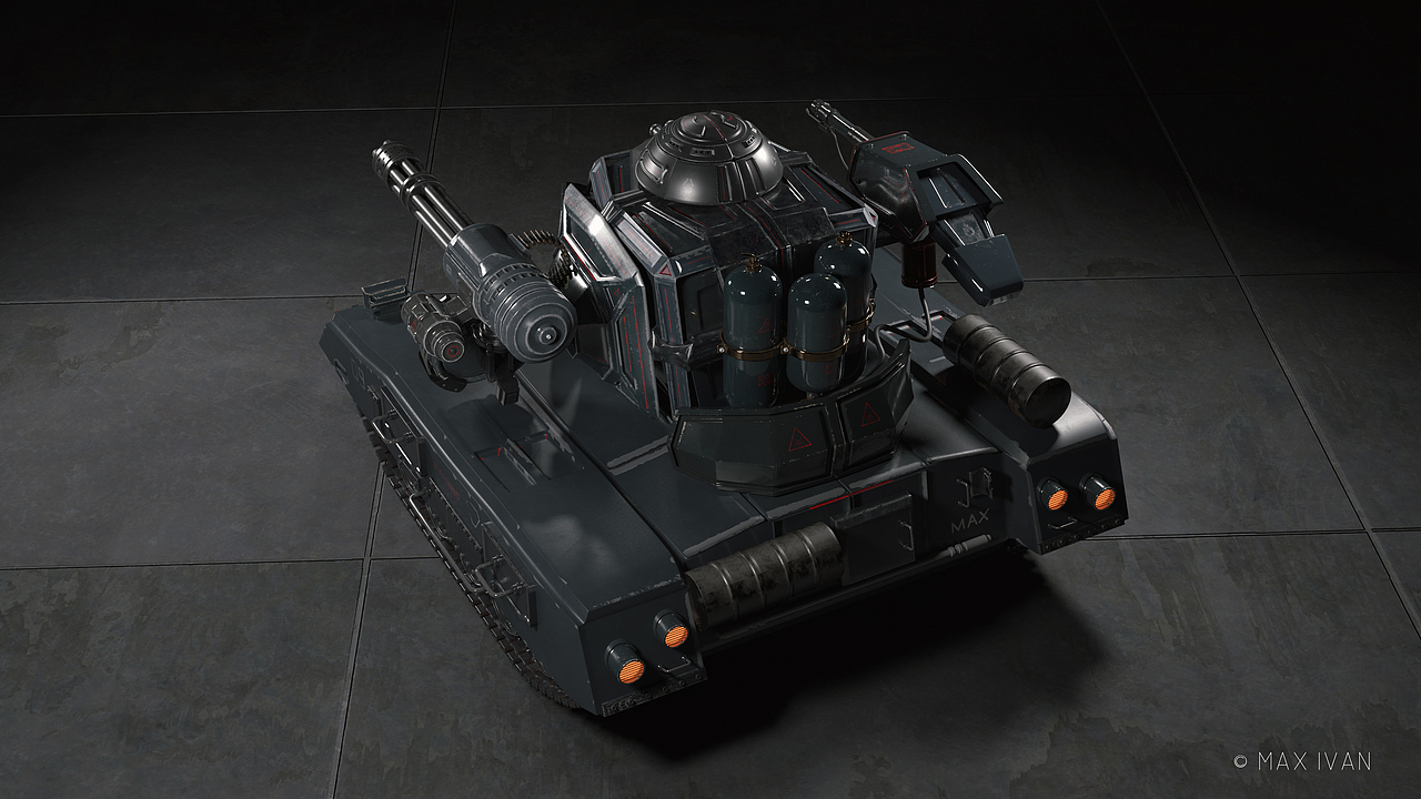陸地機(jī)甲設(shè)計 Tank-Robot（圖ZMTQxNDA5MjMy） - 機(jī)械/交通 - 站酷設(shè)計師Max_ivan原創(chuàng)素材 - 站酷ZCOOL