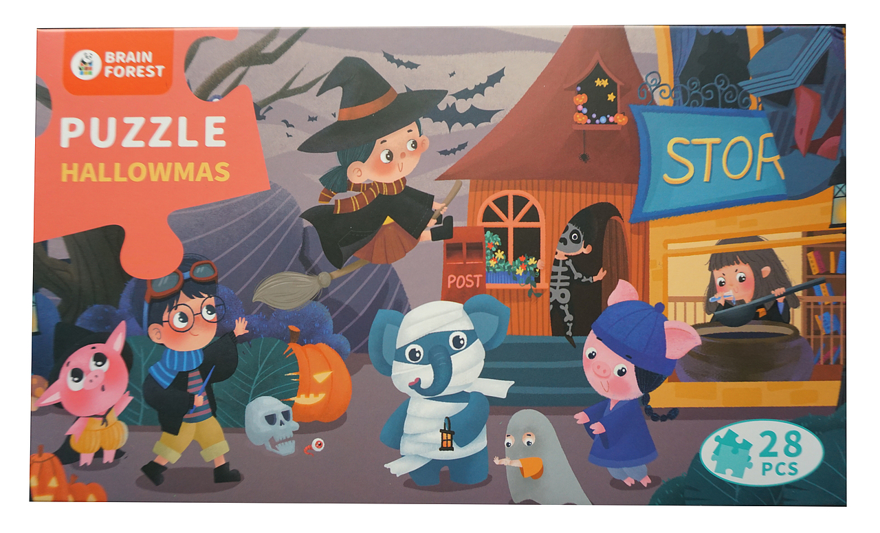 第一套插画印刷作品【儿童拼图】