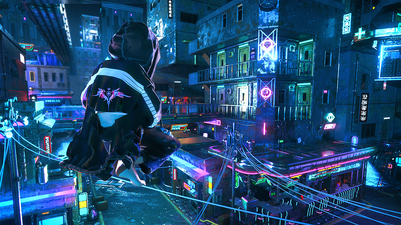 赛博朋克概念图