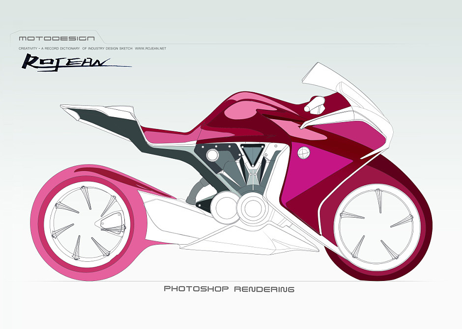 概念车渲染效果图步骤分解，旨在分析效果图技能的练习，尝试用最简便方法进行绘制表达！（图ZMjk2NzYzMzY=） - 交通工具 - 站酷设计师Rojean原创素材 - 站酷ZCOOL