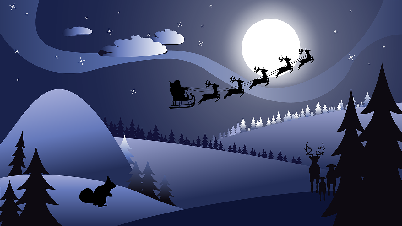 圣诞节的夜晚（图ZMjI1NjIwOTQw） - 艺术插画 - 站酷设计师来碗BFC原创素材 - 站酷ZCOOL