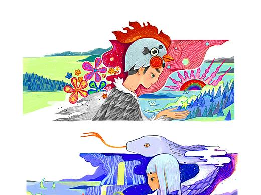 12生肖系列插画