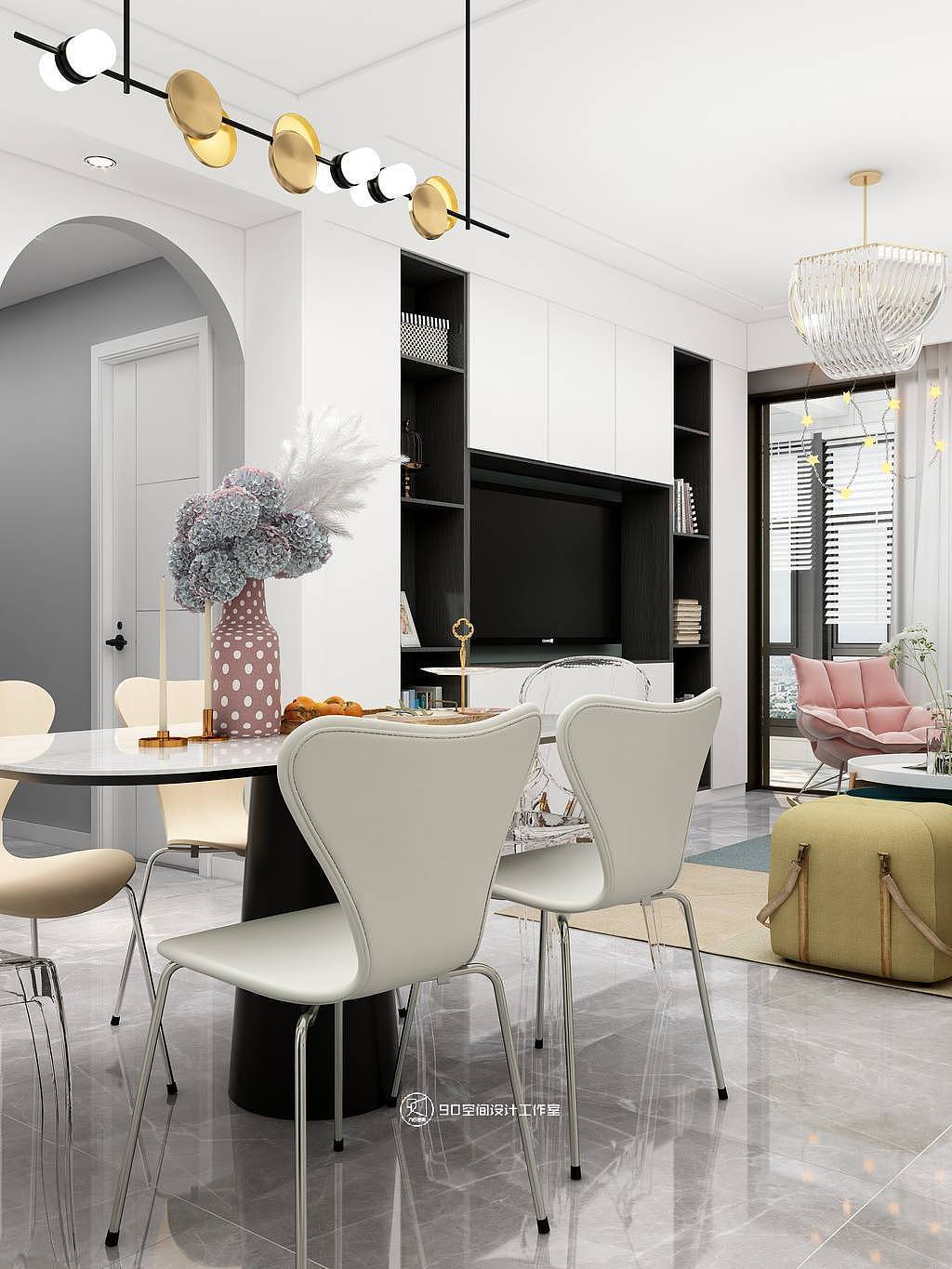 90空间设计《匆匆那年》清新-103平方3房2厅1卫