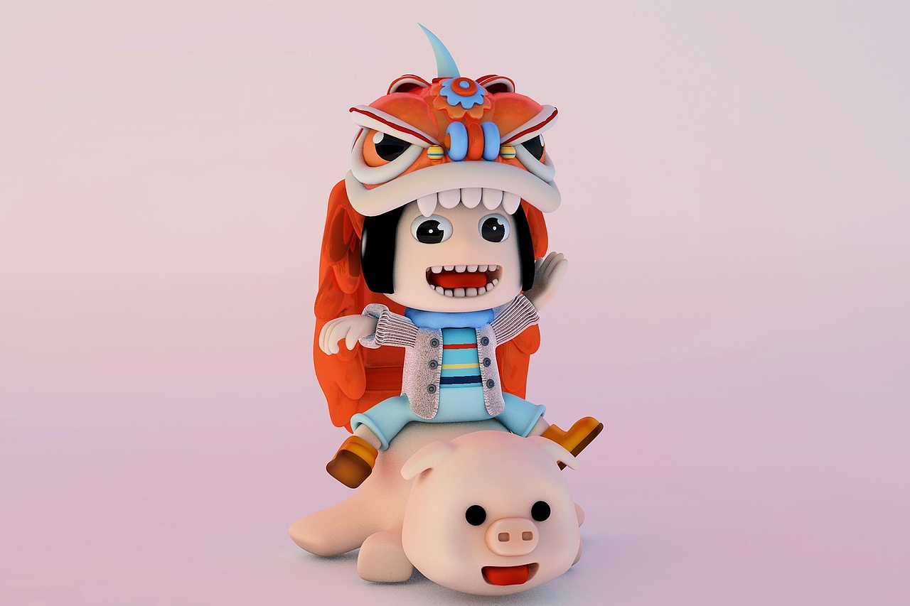 C4D 卡通人物练习（图ZMTU3MTg3MjI0） - 人物/生物 - 站酷设计师花过屿原创素材 - 站酷ZCOOL