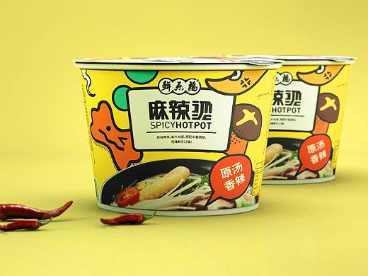 鲜乐福麻辣烫包装设计（个人主页-ZNDEyNDcyNzI=） - 包装 - 站酷设计师CowCowColor原创素材 - 站酷ZCOOL