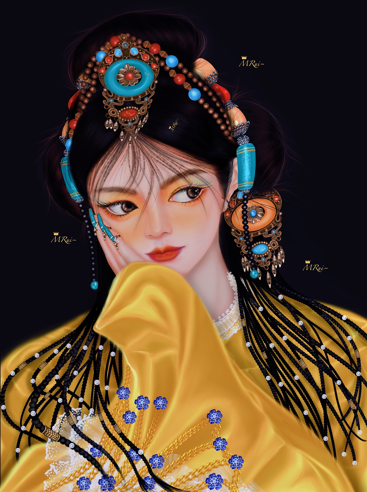 头像(民族姑娘2)