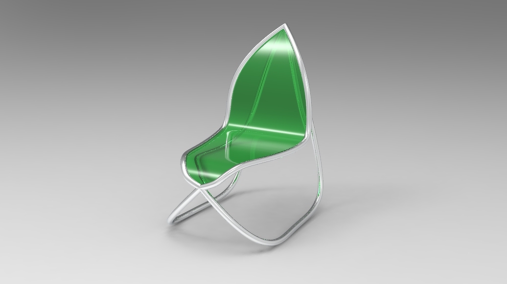 创意仿生绿叶椅