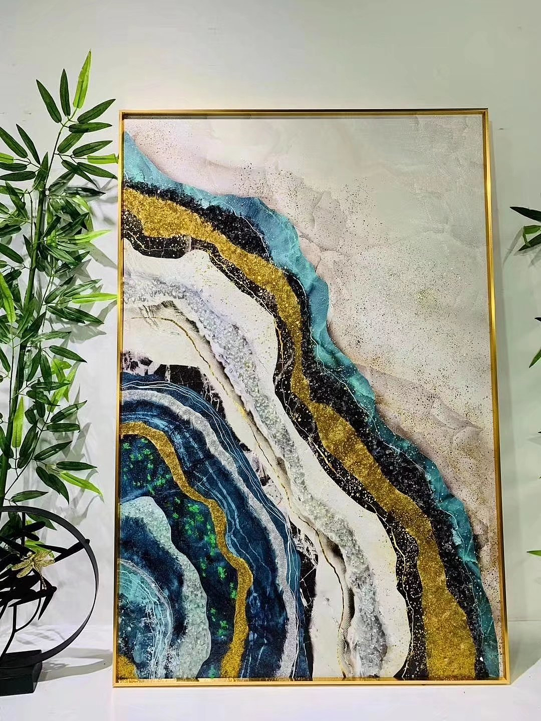 艺术灯 抽象装饰画 定制装饰画 装饰画壁画
