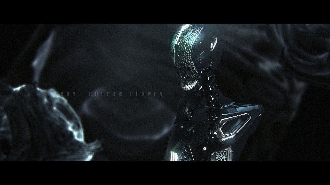 三体艺术插画集人形智子