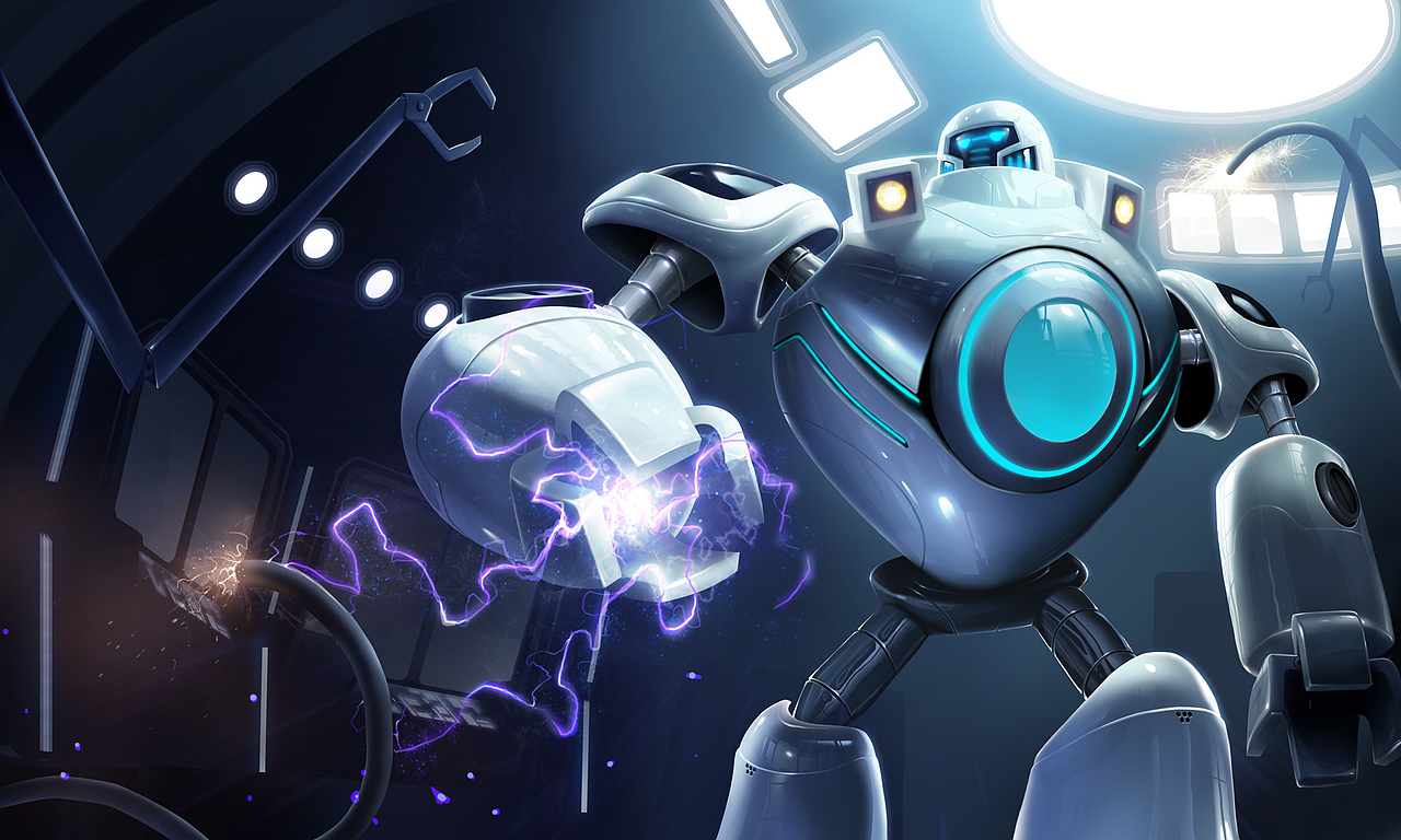 苹果机器人布里茨参考原画的rhino建模