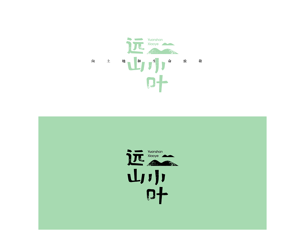 水果包装 远山小叶LOGO及包装方案