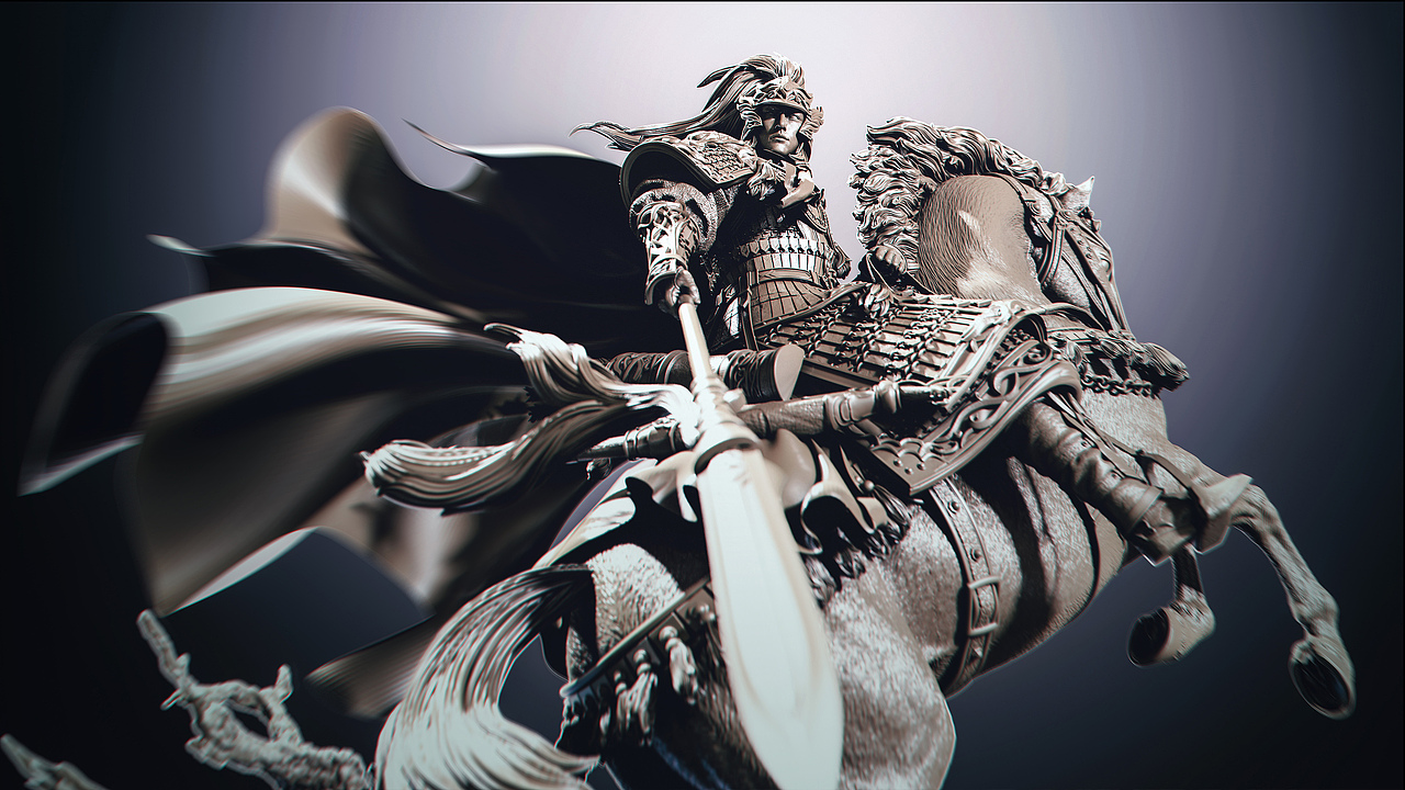 率土之滨 张辽雕像