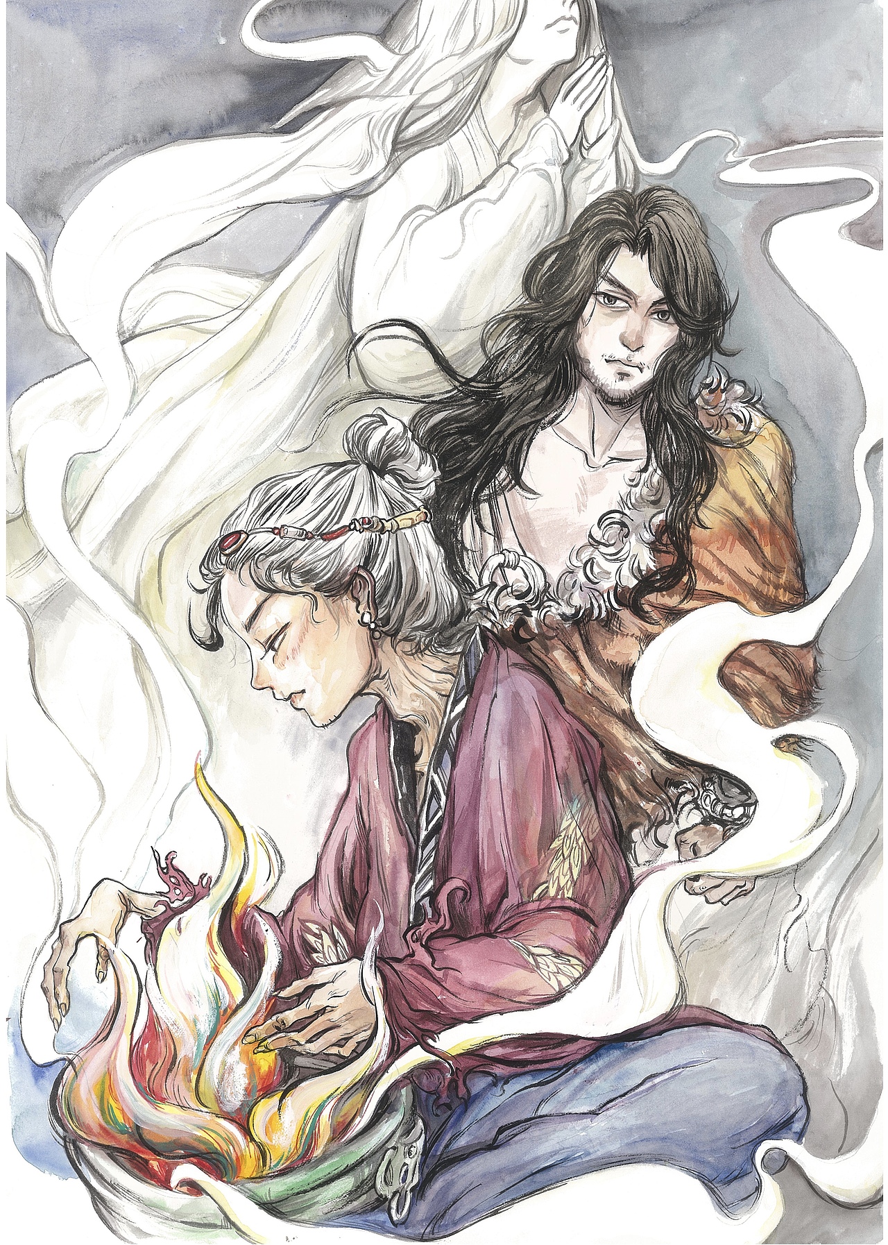 古風(fēng)插畫【叁】小狐貍（圖ZMTU1MDE3OTg4） - 商業(yè)插畫 - 站酷設(shè)計(jì)師姜嗯嗯123原創(chuàng)素材 - 站酷ZCOOL