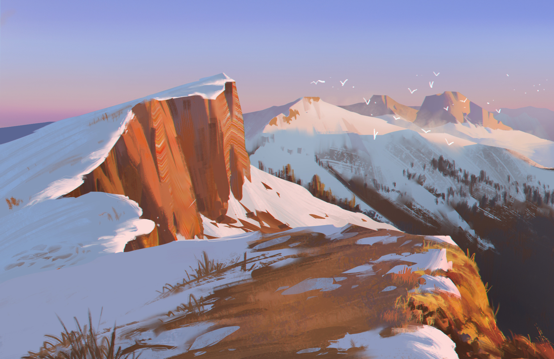 写生风景.|插画|游戏原画|绘画的苏航 - 原创作品 - 站酷 (zcool)