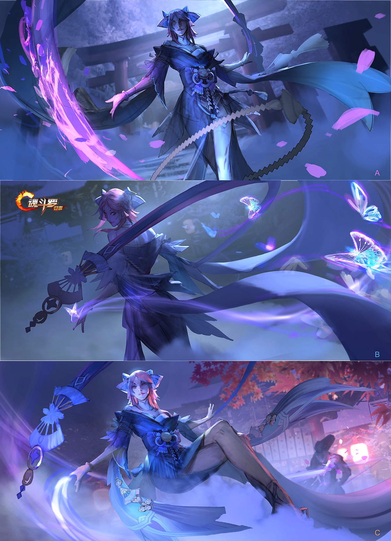 为游戏《魂斗罗》创作的角色插图