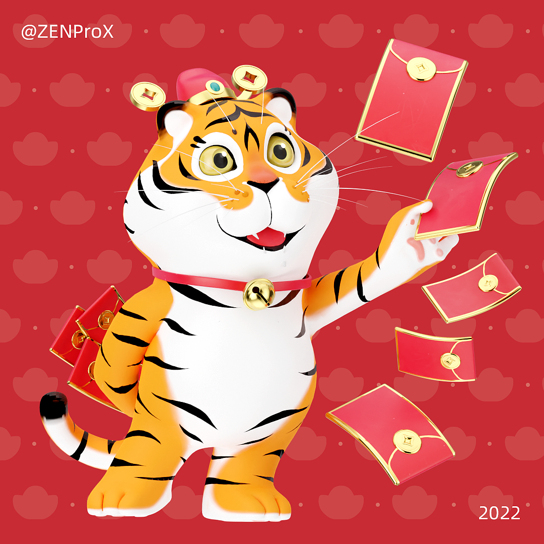 财神虎红包表情（图ZMjg2MDY5ODgw） - 网络表情 - 站酷设计师ZENProX原创素材 - 站酷ZCOOL