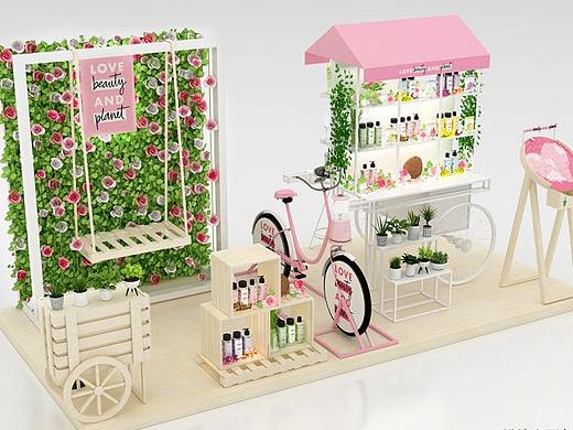 商场陈列堆头效果图设计