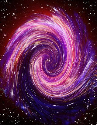 Ctrl+J复制一层，滤镜-扭曲-旋转扭曲调一个适合的值（我给的363），确定