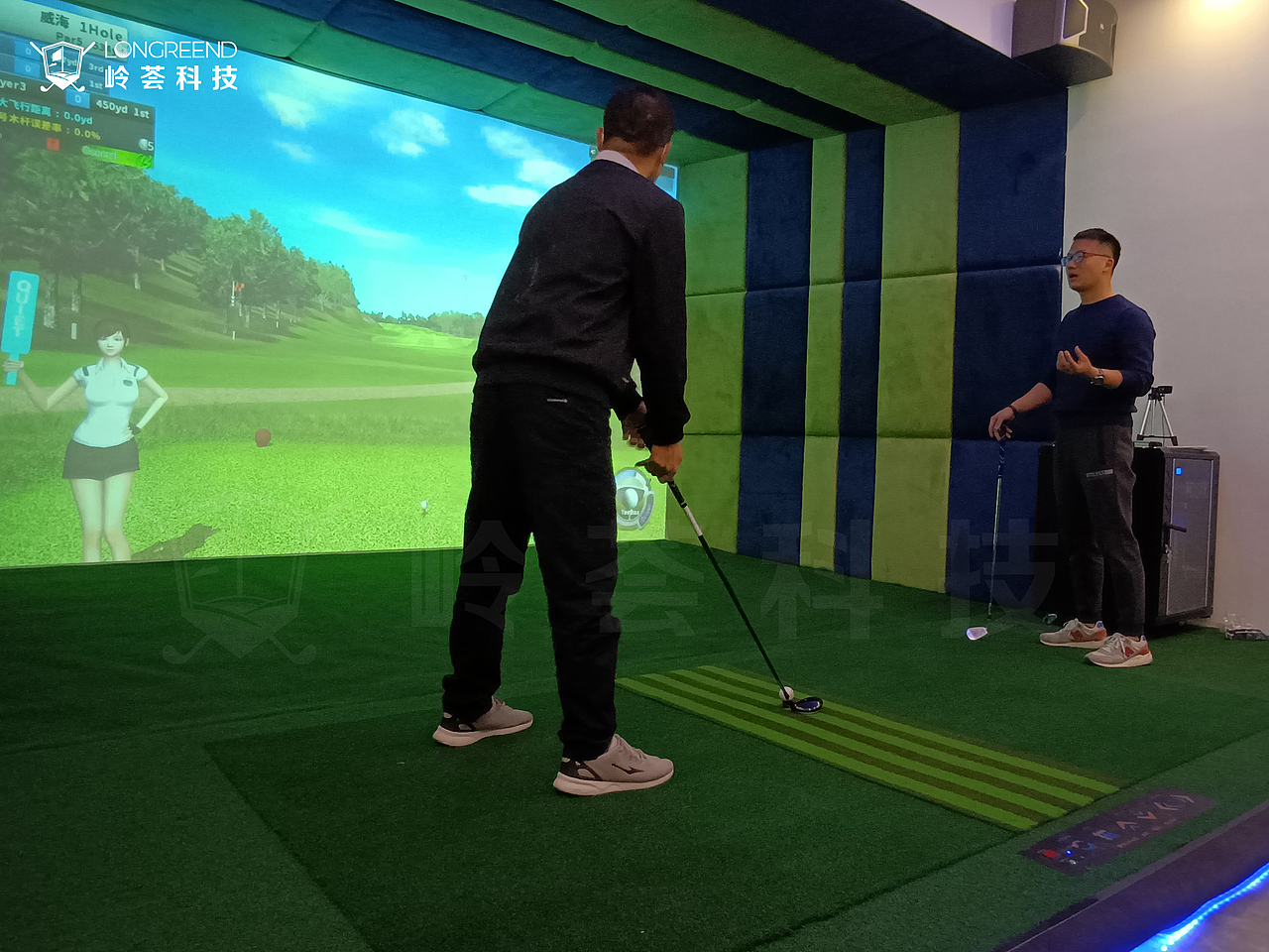 广州市万谷中心九州禾业茶庄室内高尔夫模拟器项目