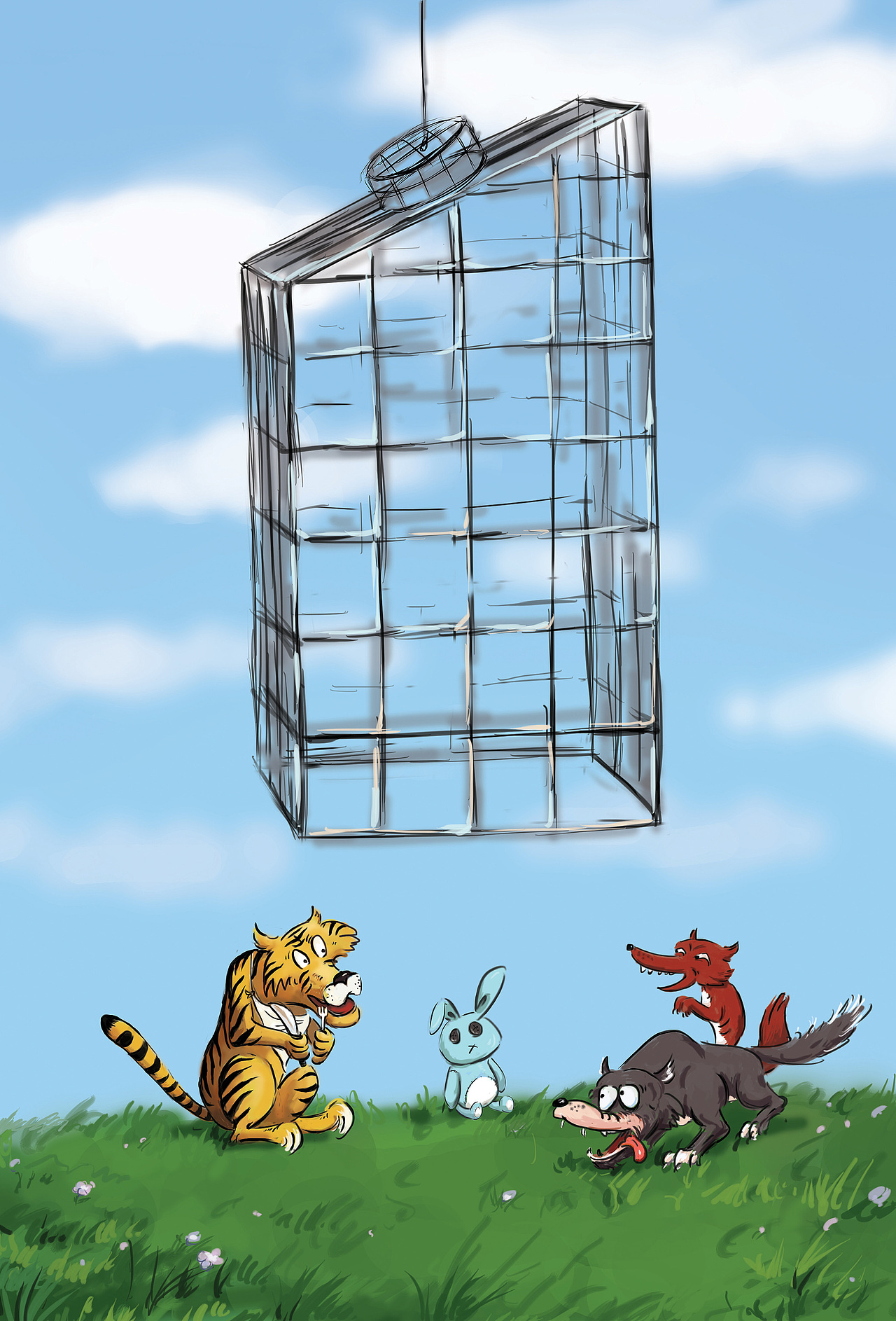 陷阱系列|插画|创作习作|shanliqiangart_原创作品-站酷zcool