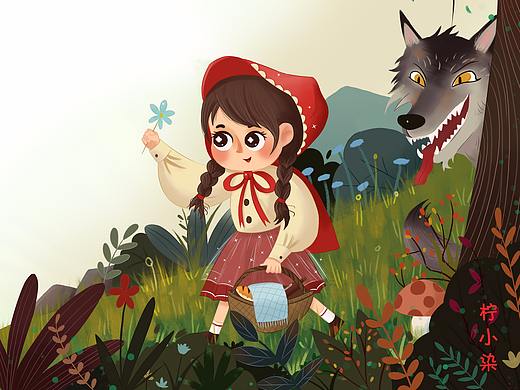 小红帽角图（个人主页-ZNTc0MDQwMzY=） - 儿童插画 - 站酷设计师柠小染原创素材 - 站酷ZCOOL