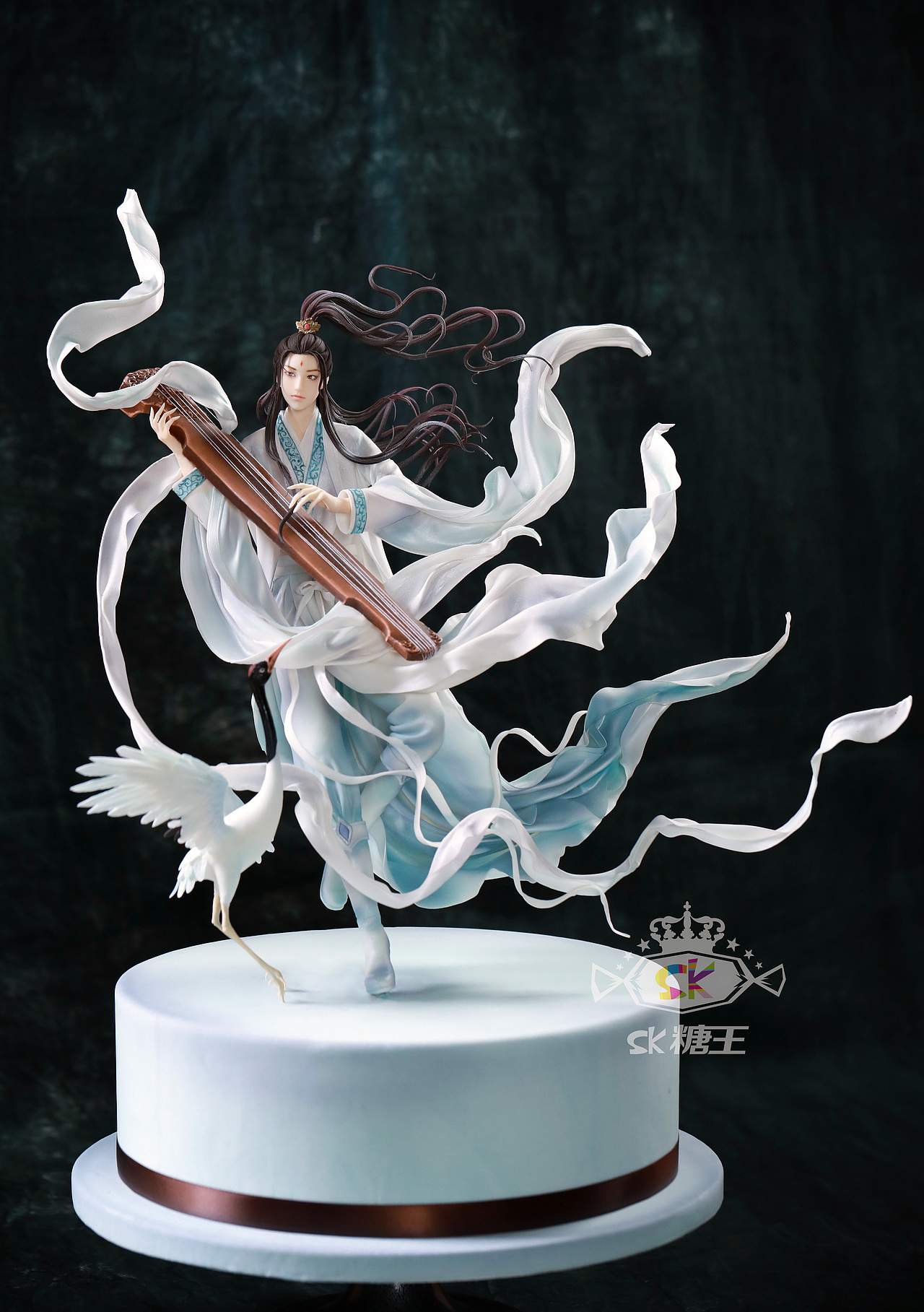 糖王周毅团队古风翻糖人偶琴鹤清风