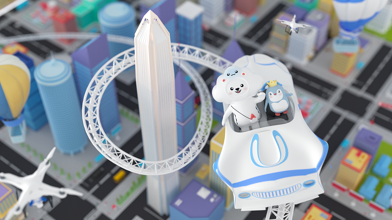 平安 Free Sky 云际观光层 丨IP形象设计（图ZMjY2MDYzODQw） - IP形象 - 站酷设计师尼奥丨潮玩IP原创素材 - 站酷ZCOOL